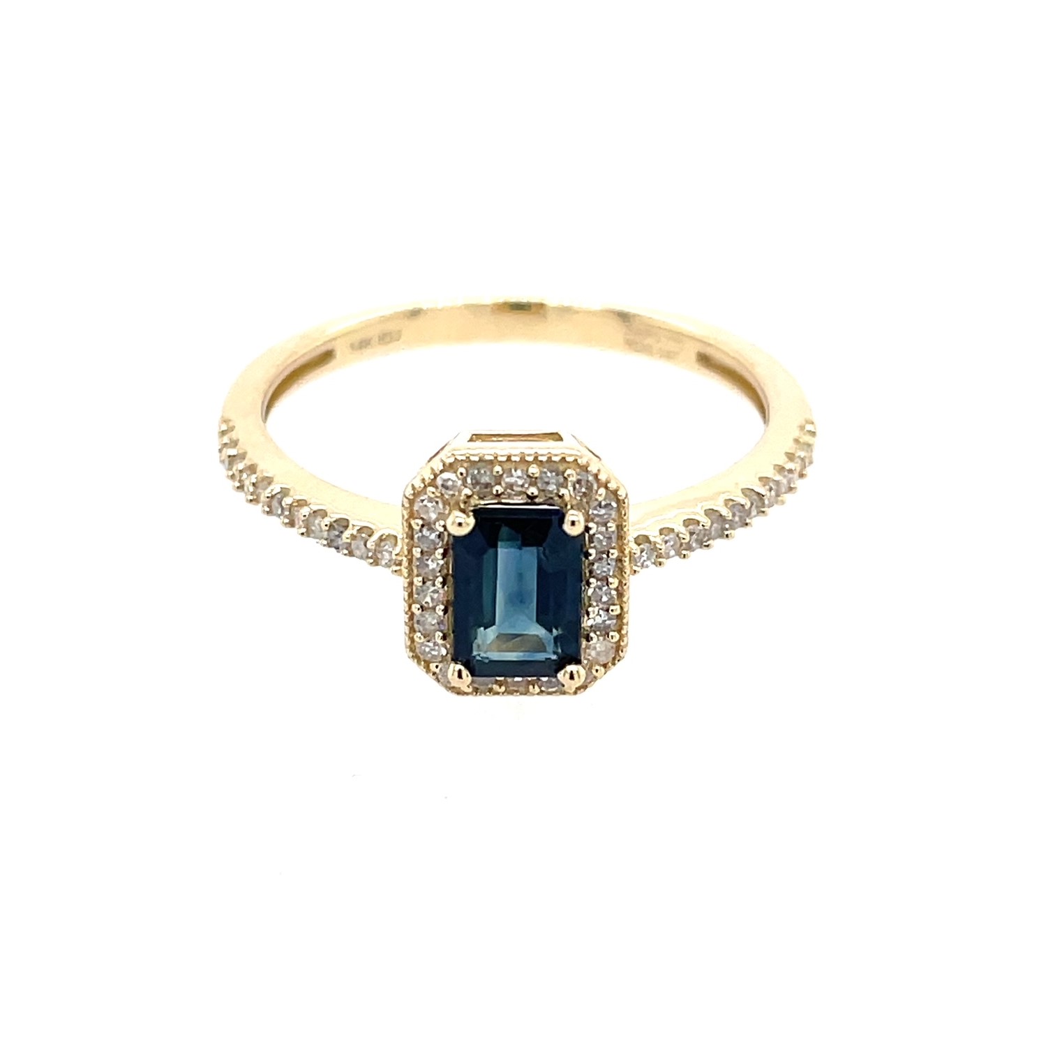 Yellow Gold Sapphire Ring