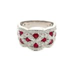 White Gold Ruby Band