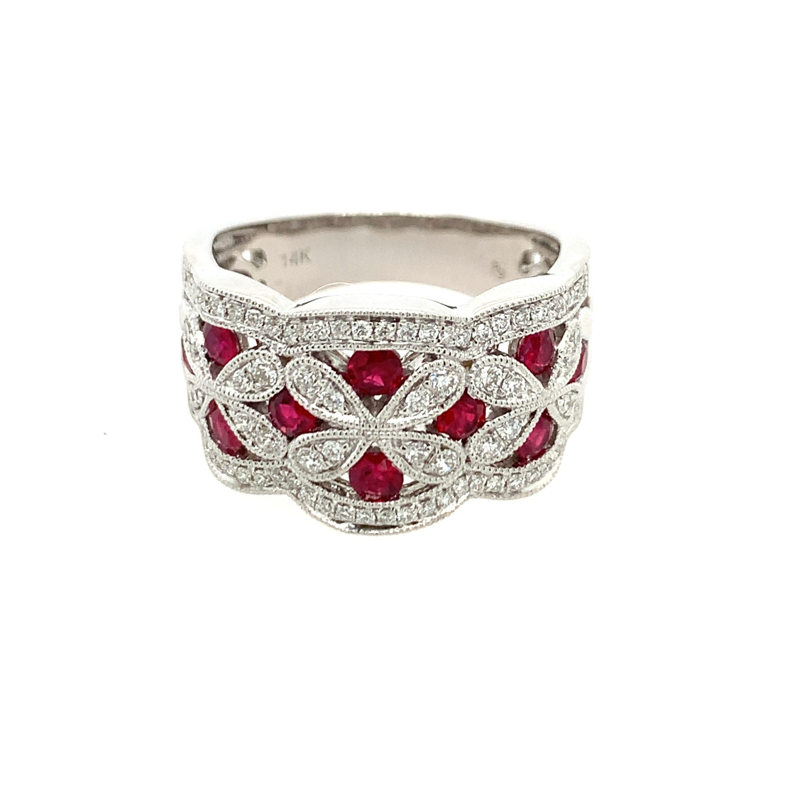 White Gold Ruby Band