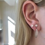 White Gold Diamond Hoops