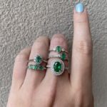 White Gold Emerald Ring