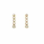 Yellow Gold Diamond Drop Earrings