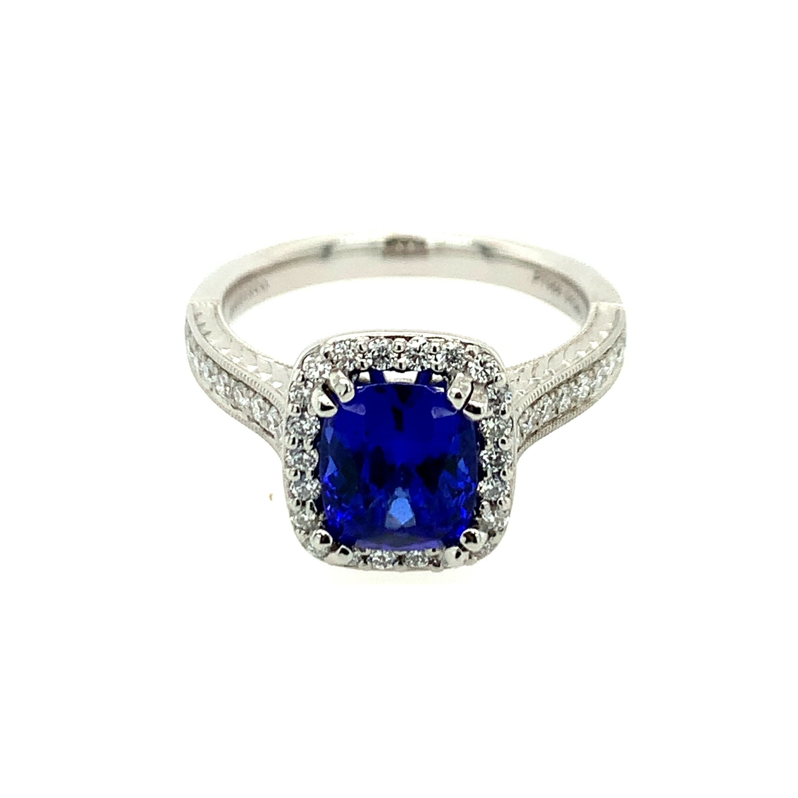 Platinum Tanzanite Ring