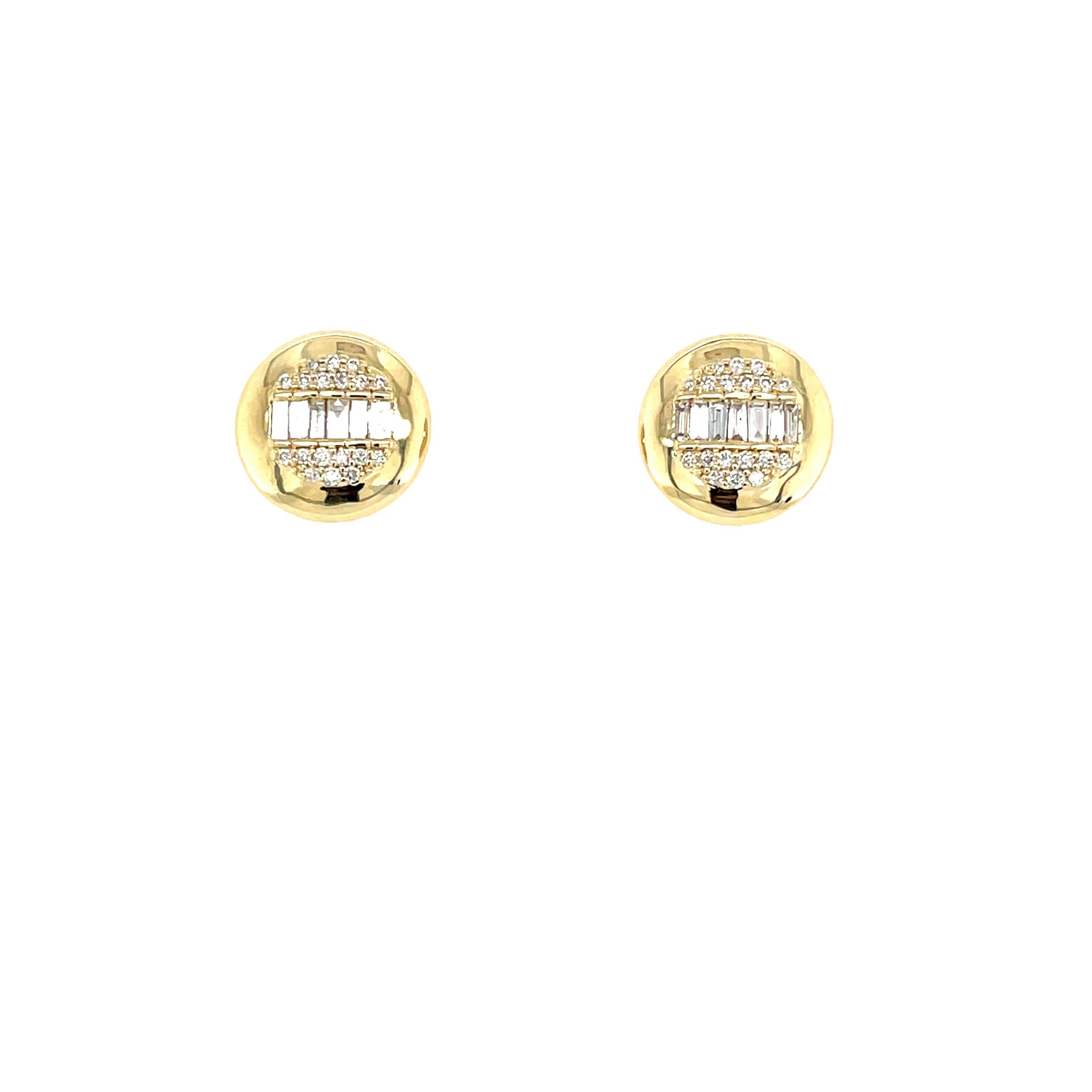 Yellow Gold Diamond Studs