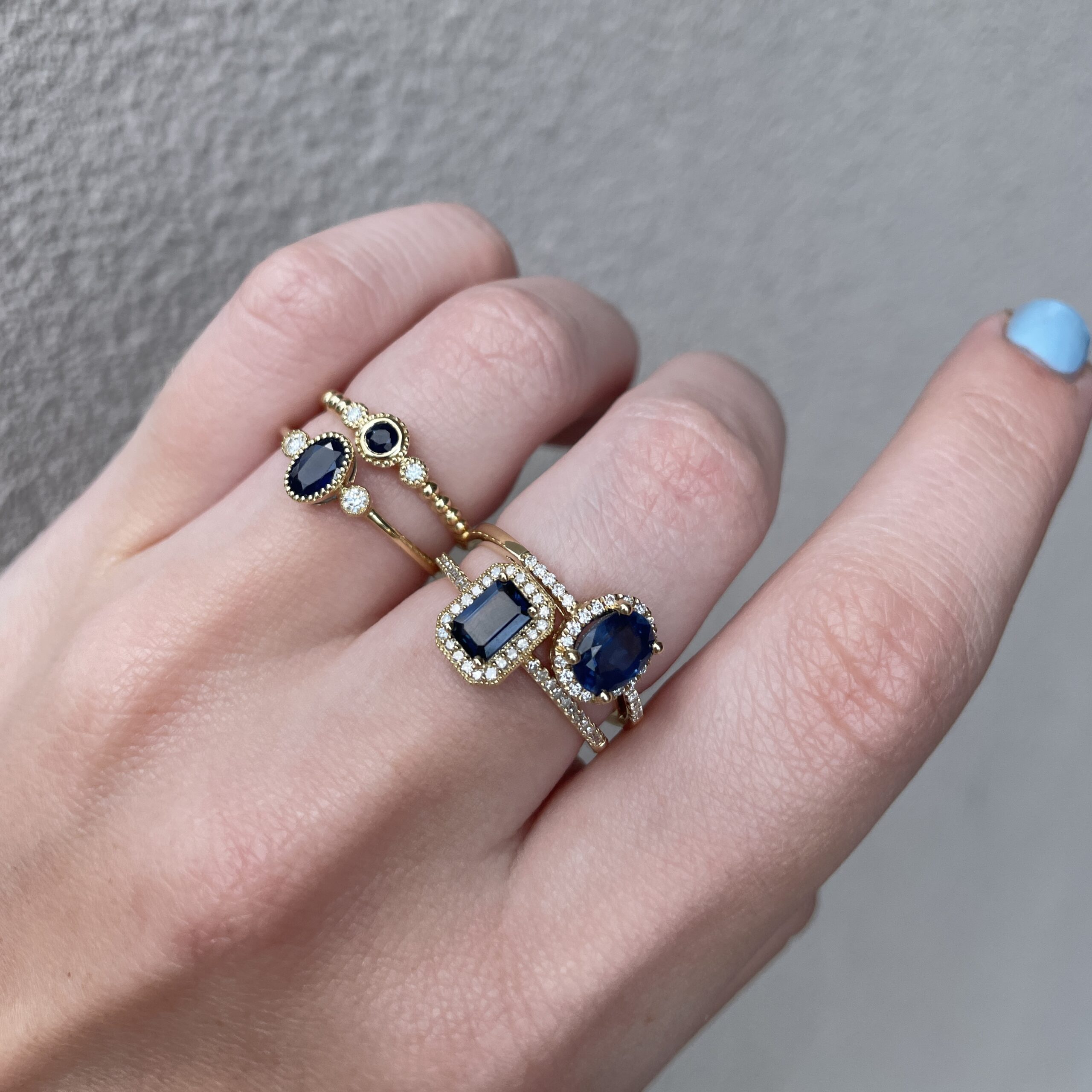 Yellow Gold Sapphire Ring