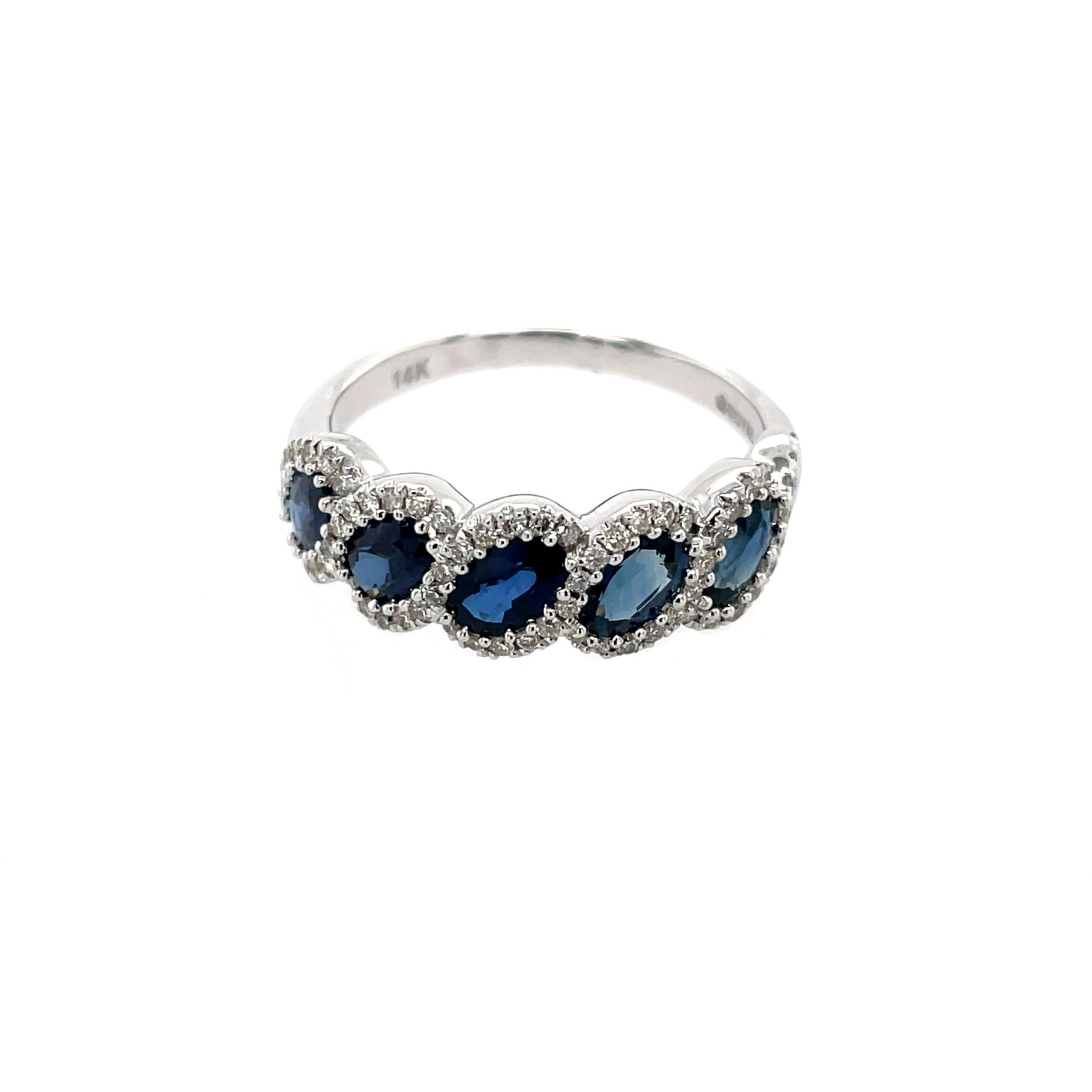 White Gold Sapphire Band