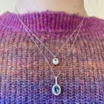 White Gold Aquamarine Necklace