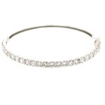 White Gold Diamond Bangle Bracelet