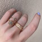 Rose Gold Bezel-Set Diamond Ring