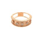 Rose Gold Bezel-Set Diamond Ring
