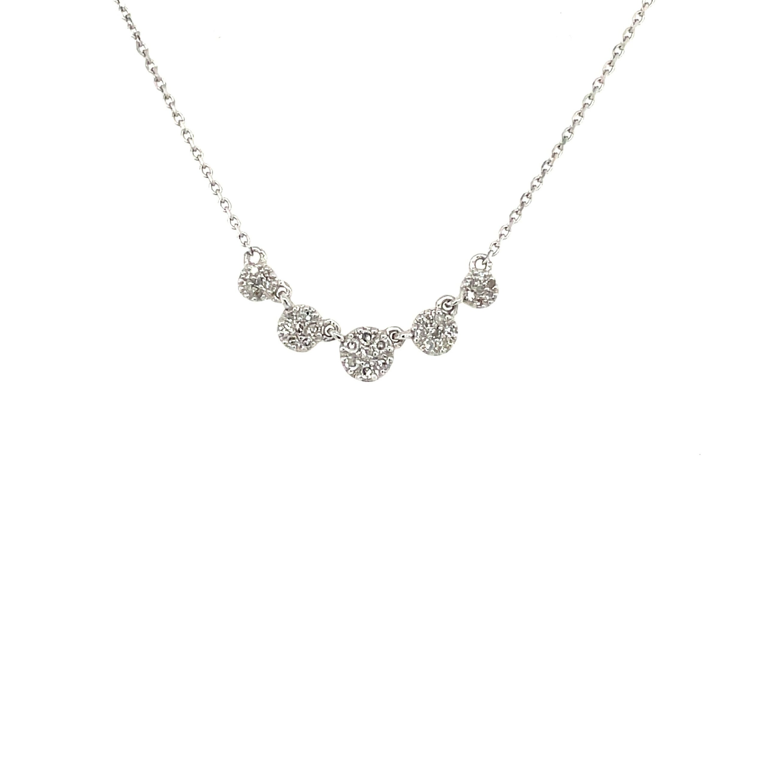 White Gold Diamond Pendant Necklace