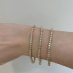 Yellow Gold Diamond Line Bracelet