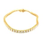 Yellow Gold Diamond Tennis Bracelet