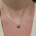 Sterling Silver Emerald Necklace