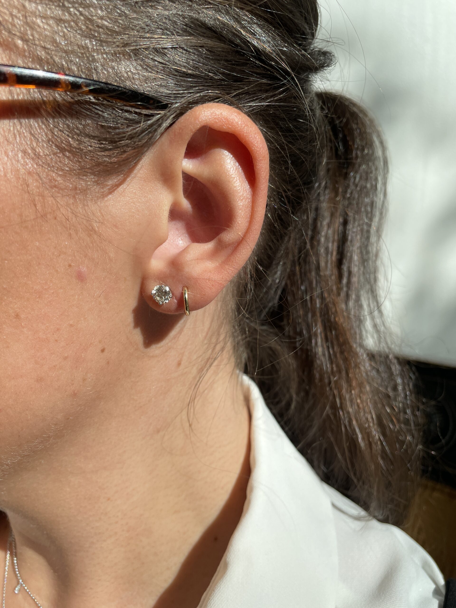 White Gold Diamond Studs