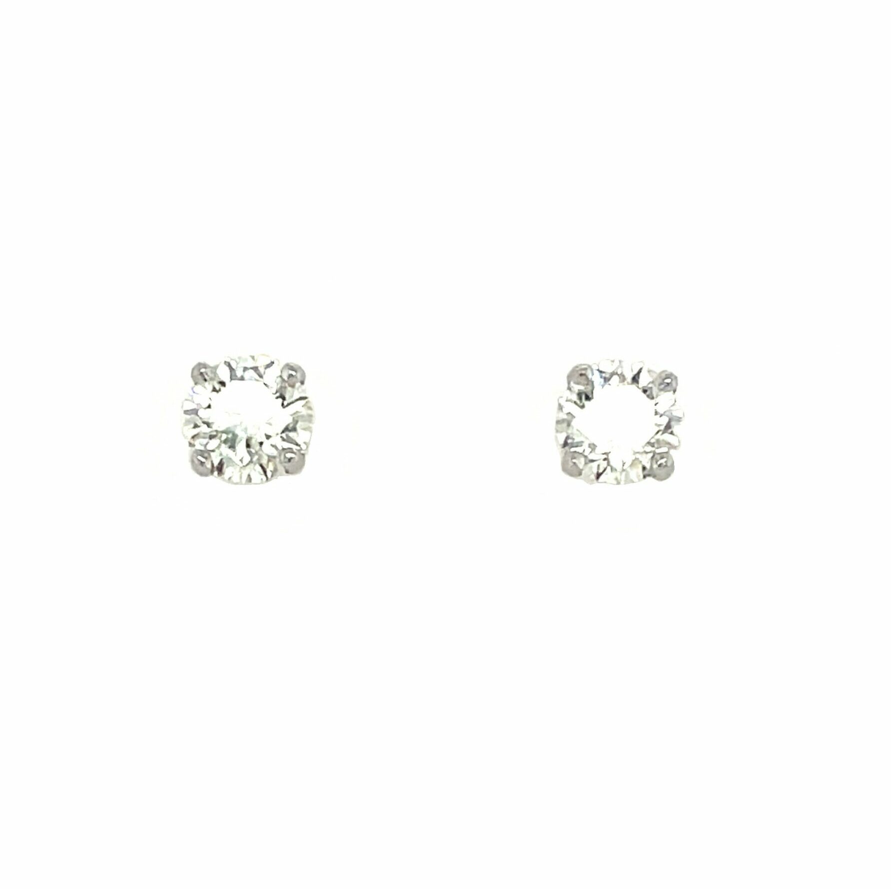 White Gold Diamond Studs