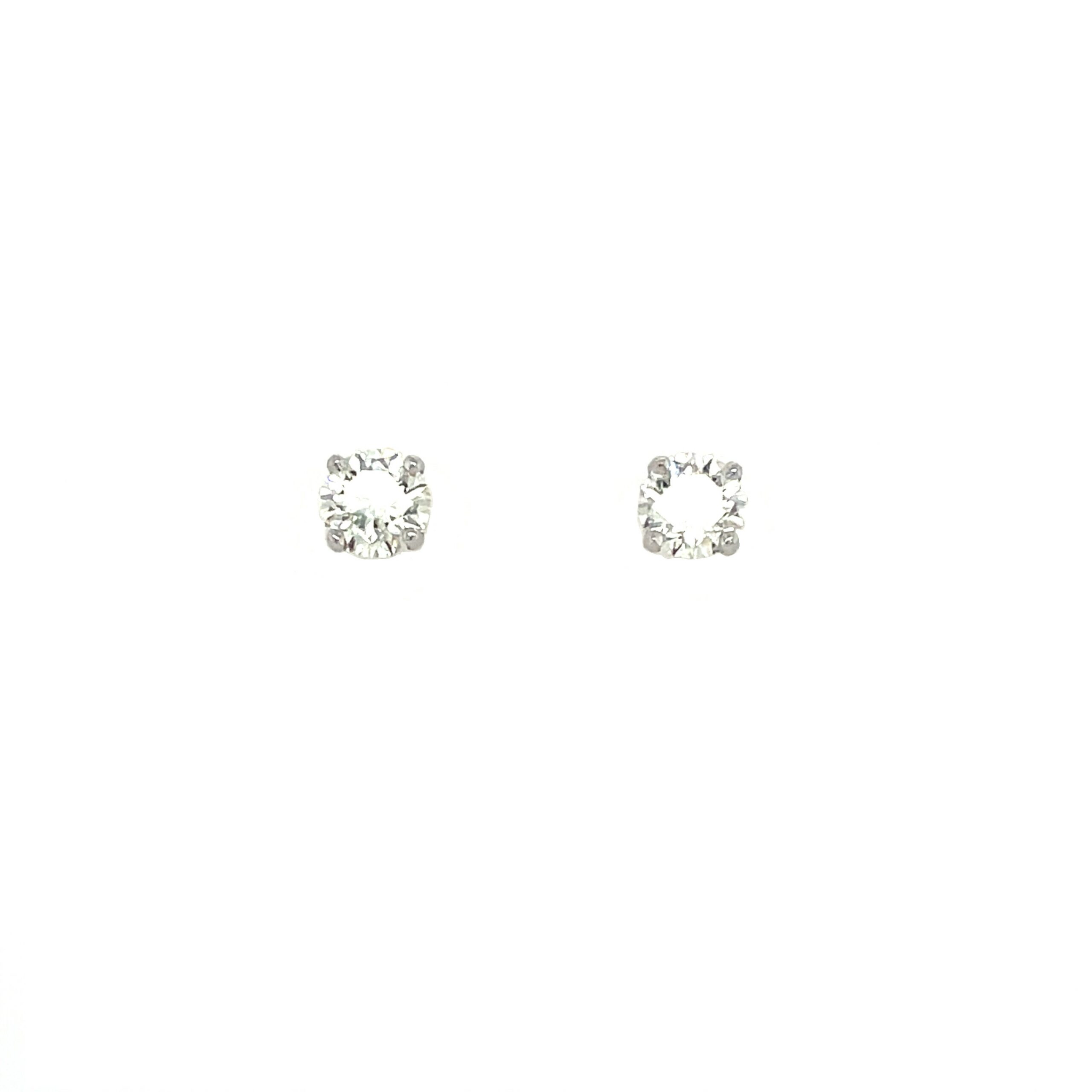White Gold Diamond Studs