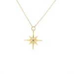 Yellow Gold Star Pendant Necklace