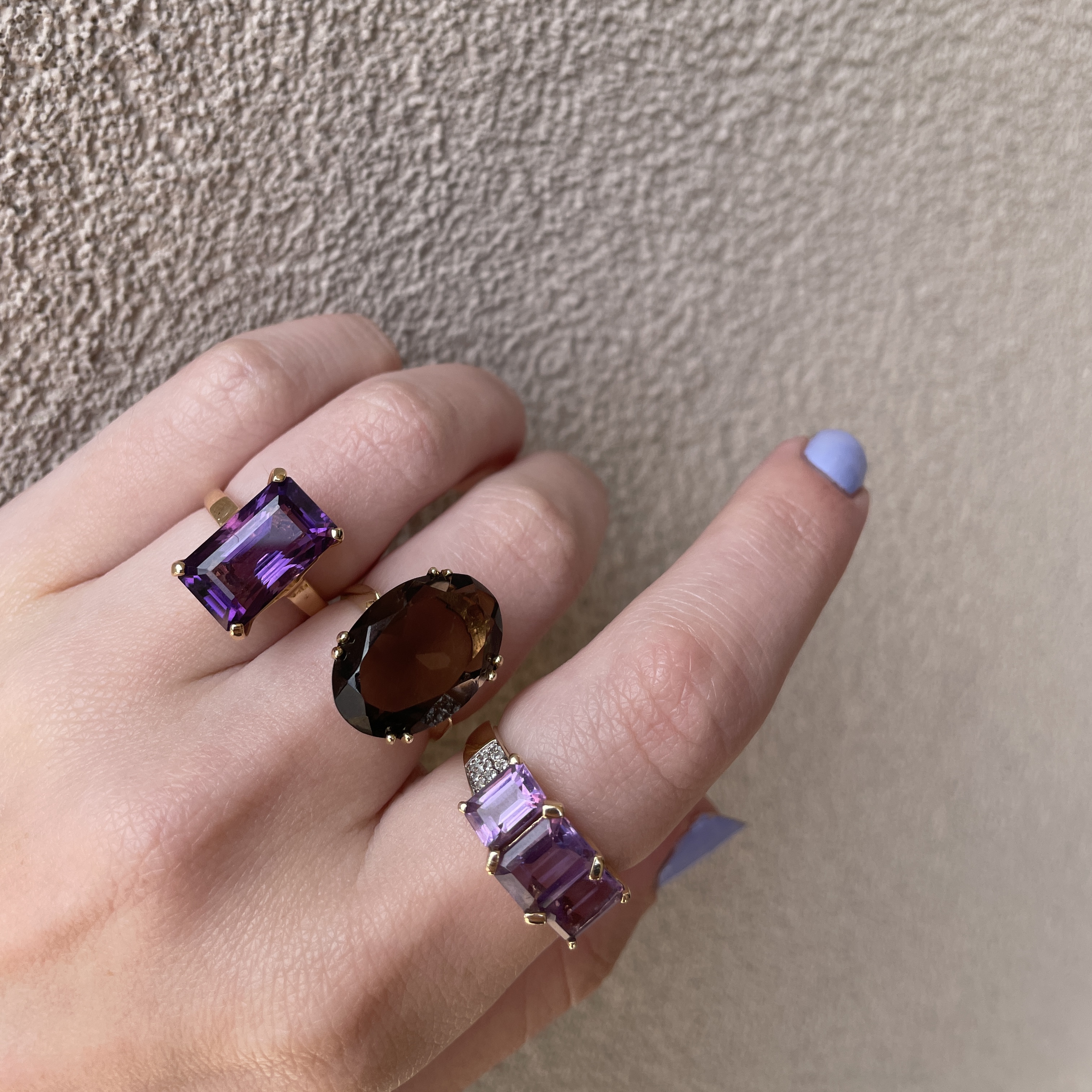 Estate: Yellow Gold Amethyst Ring