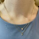 Yellow Gold Stationary Diamond Necklace