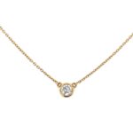 Yellow Gold Stationary Diamond Necklace