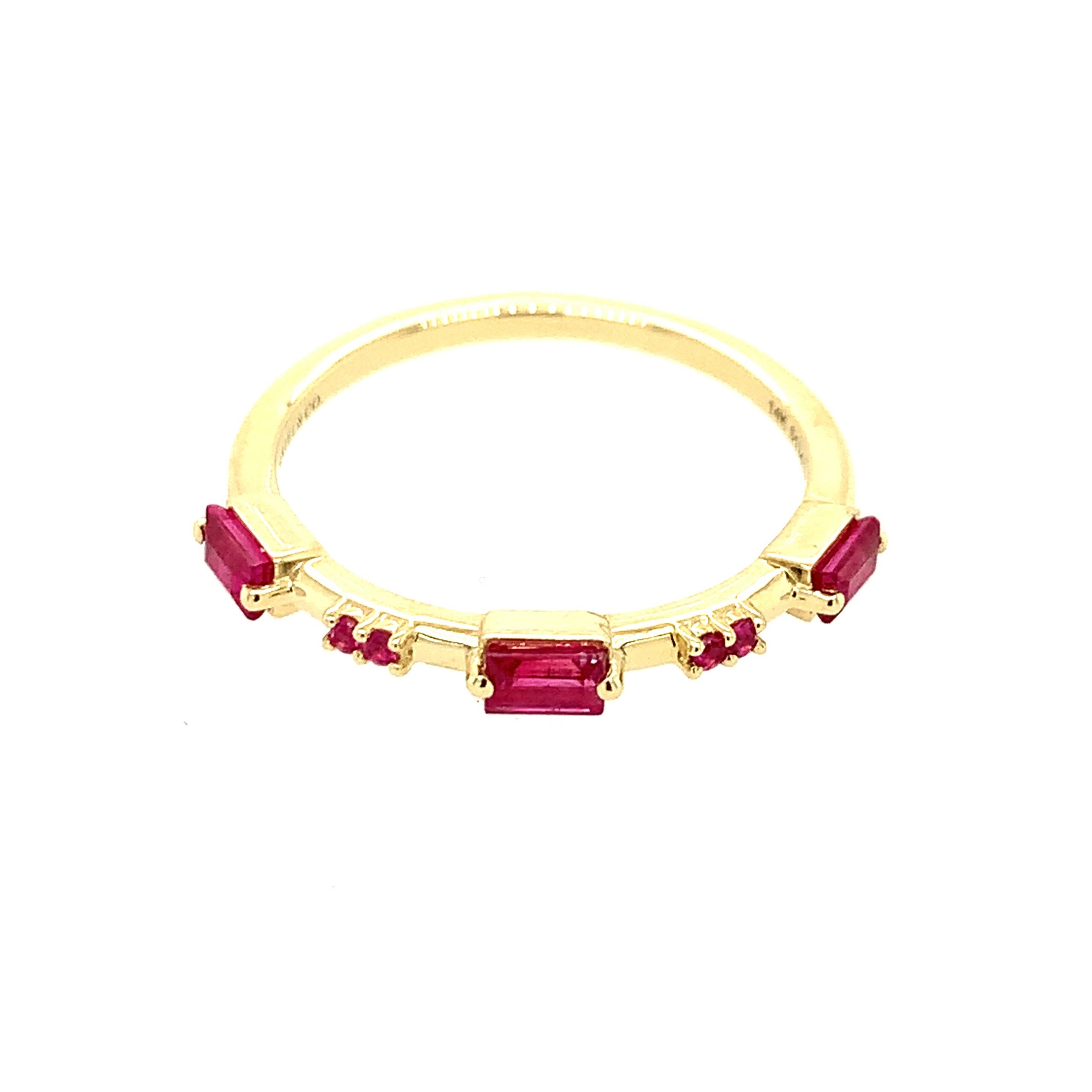 Yellow Gold Ruby Ring