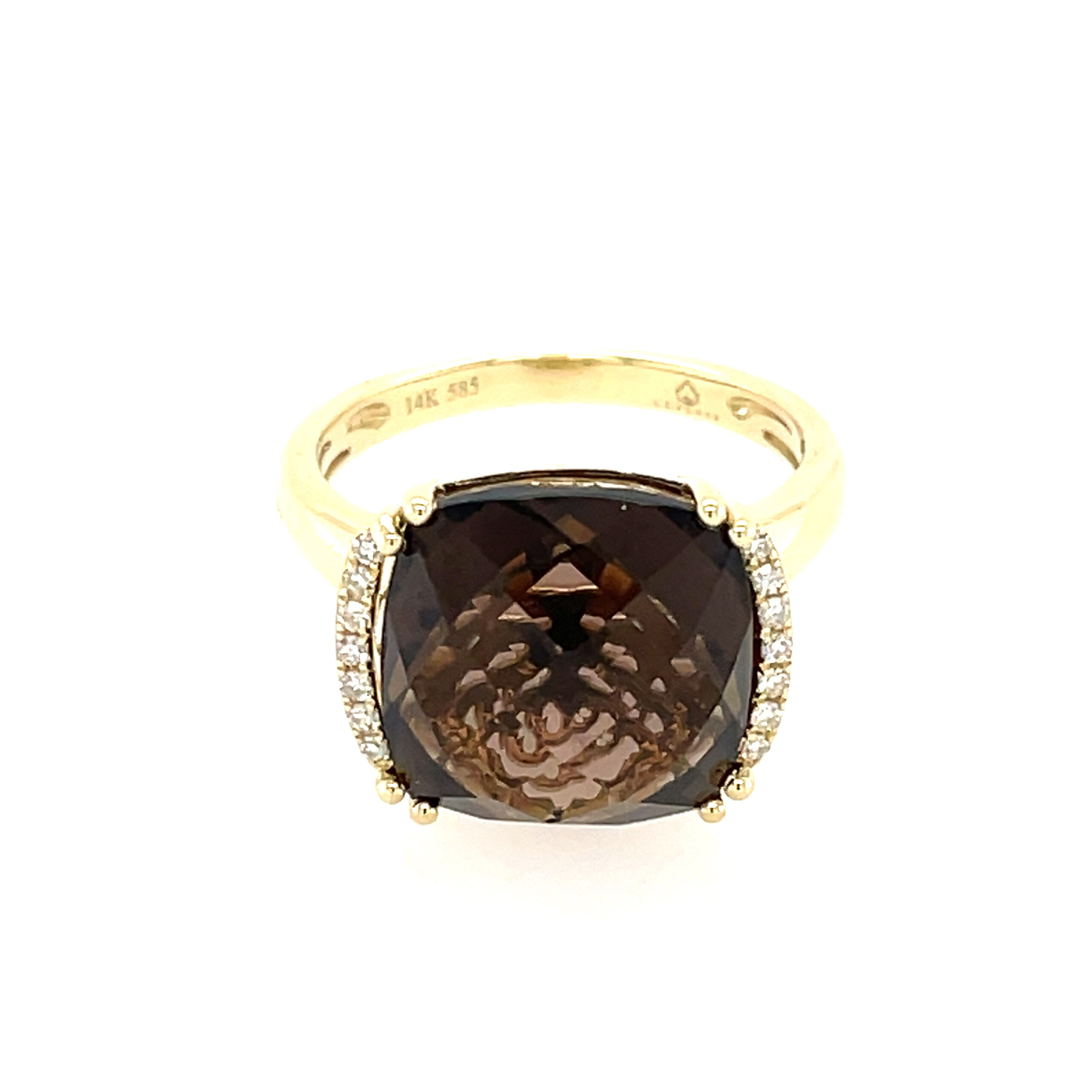 Through the Smoke Smoky Topaz Ring [18K Gold]