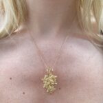 Estate: Yellow Gold Floral Inspired Necklace