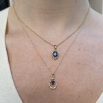 Yellow Gold Sapphire Necklace