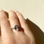 Yellow Gold Aquamarine Solitaire Ring