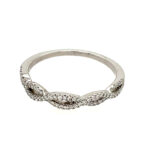 White Gold Diamond Twist Band