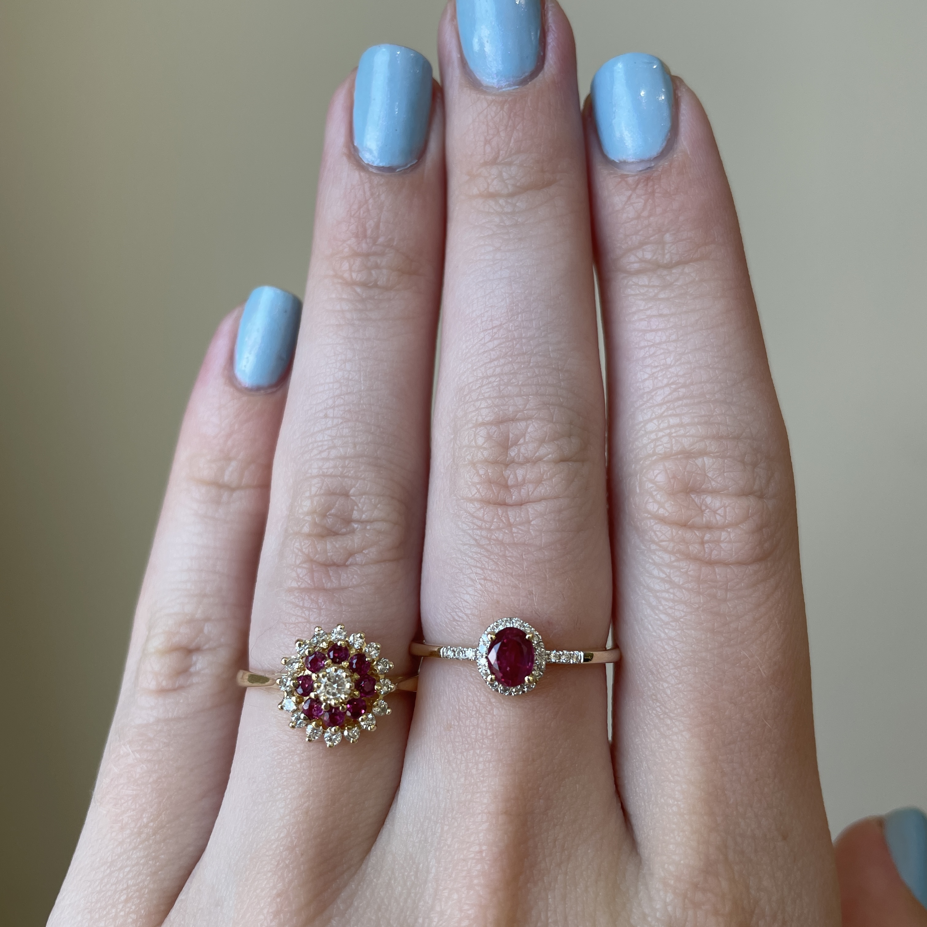 Yellow Gold Ruby and Diamond Ring