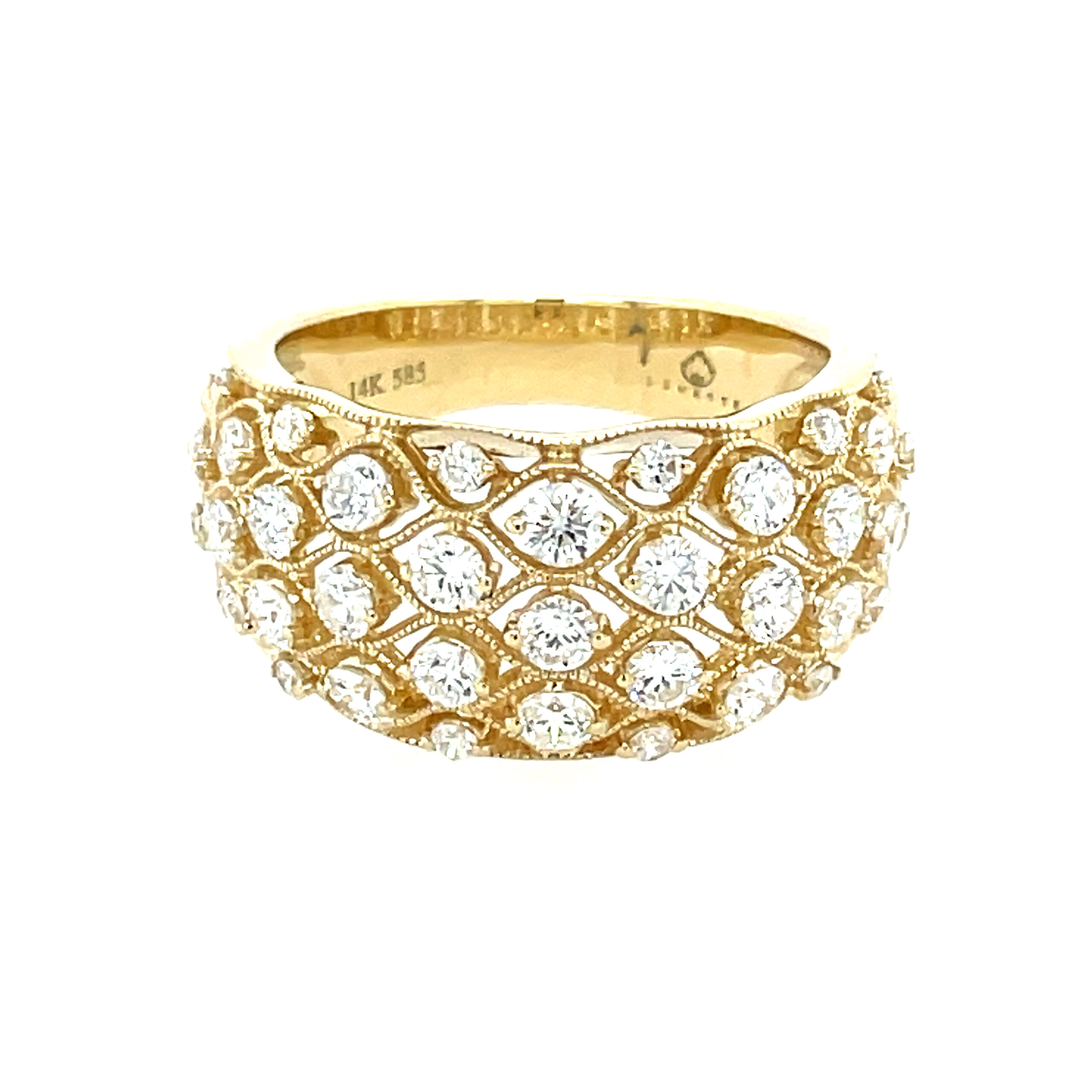Yellow Gold Ring with Diamonds