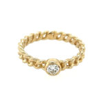 Yellow Gold Ring with Diamond