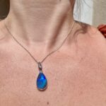 Sterling Silver Necklace with Boulder Opal