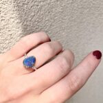 Sterling Silver Ring with Boulder Opal