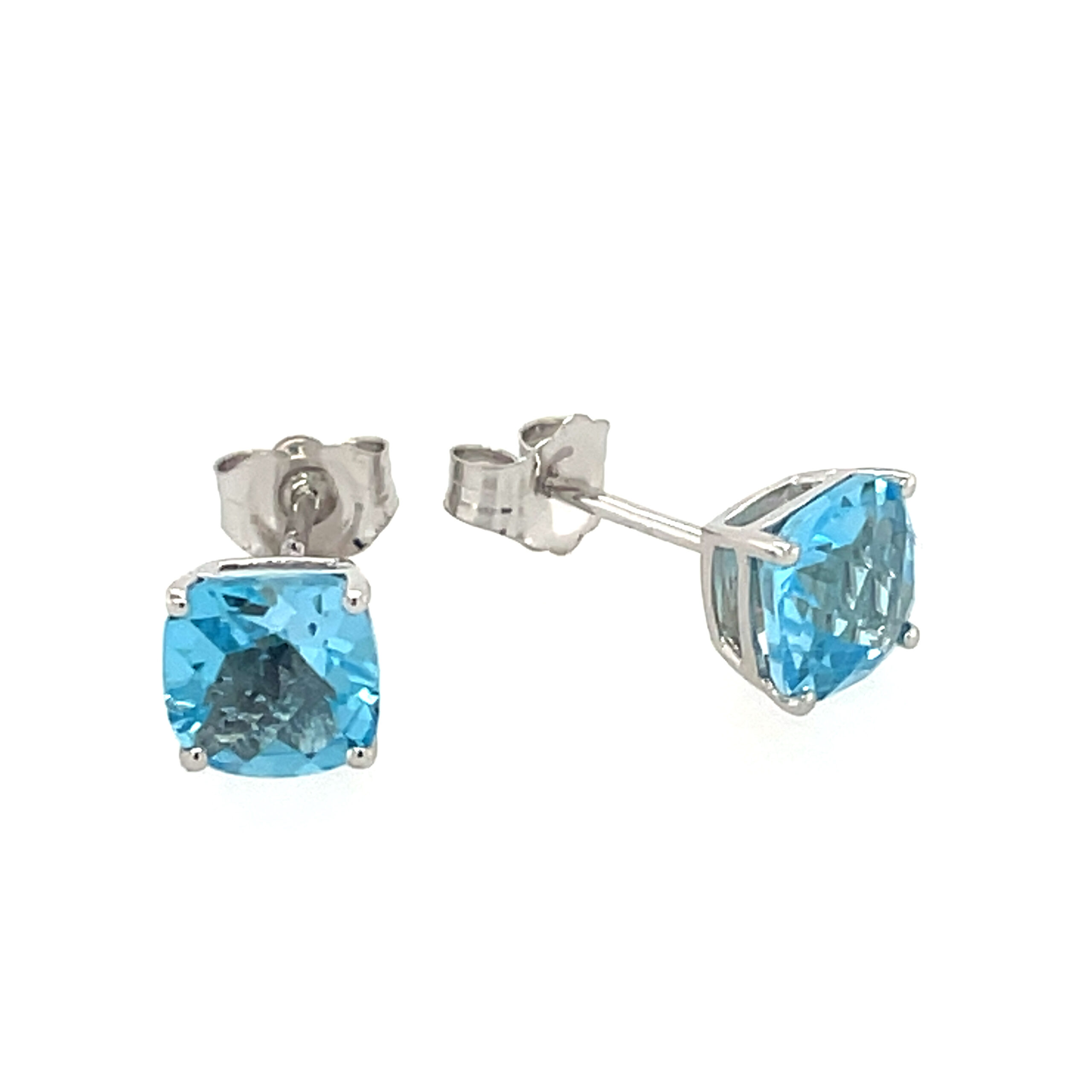 White Gold Swiss Blue Topaz