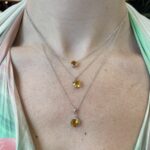 White Gold Citrine Necklace