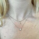 White Gold Marquise Diamond Necklace