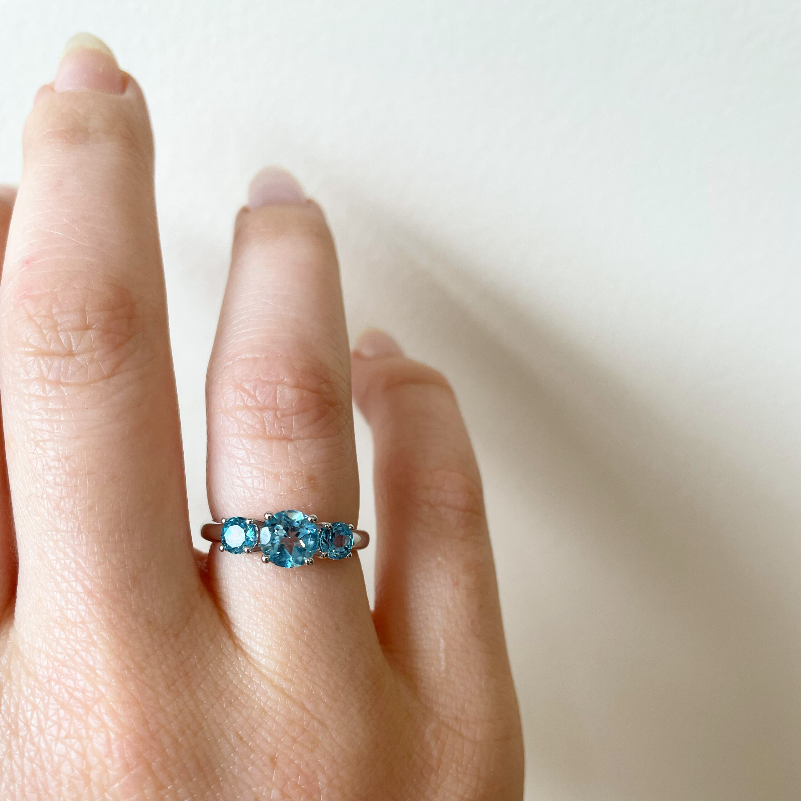 Sterling Silver Blue Topaz Ring