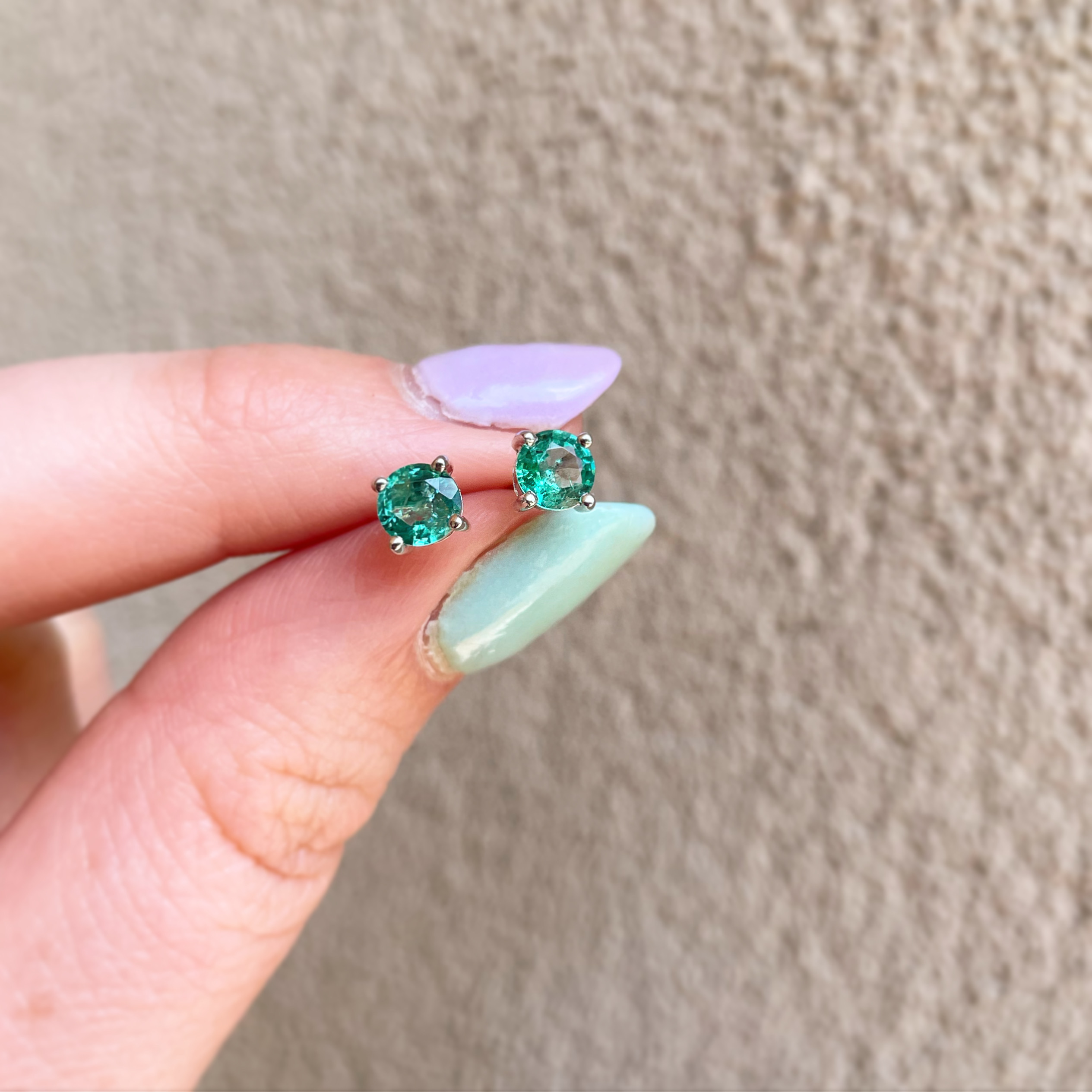 Emerald Stud Earrings