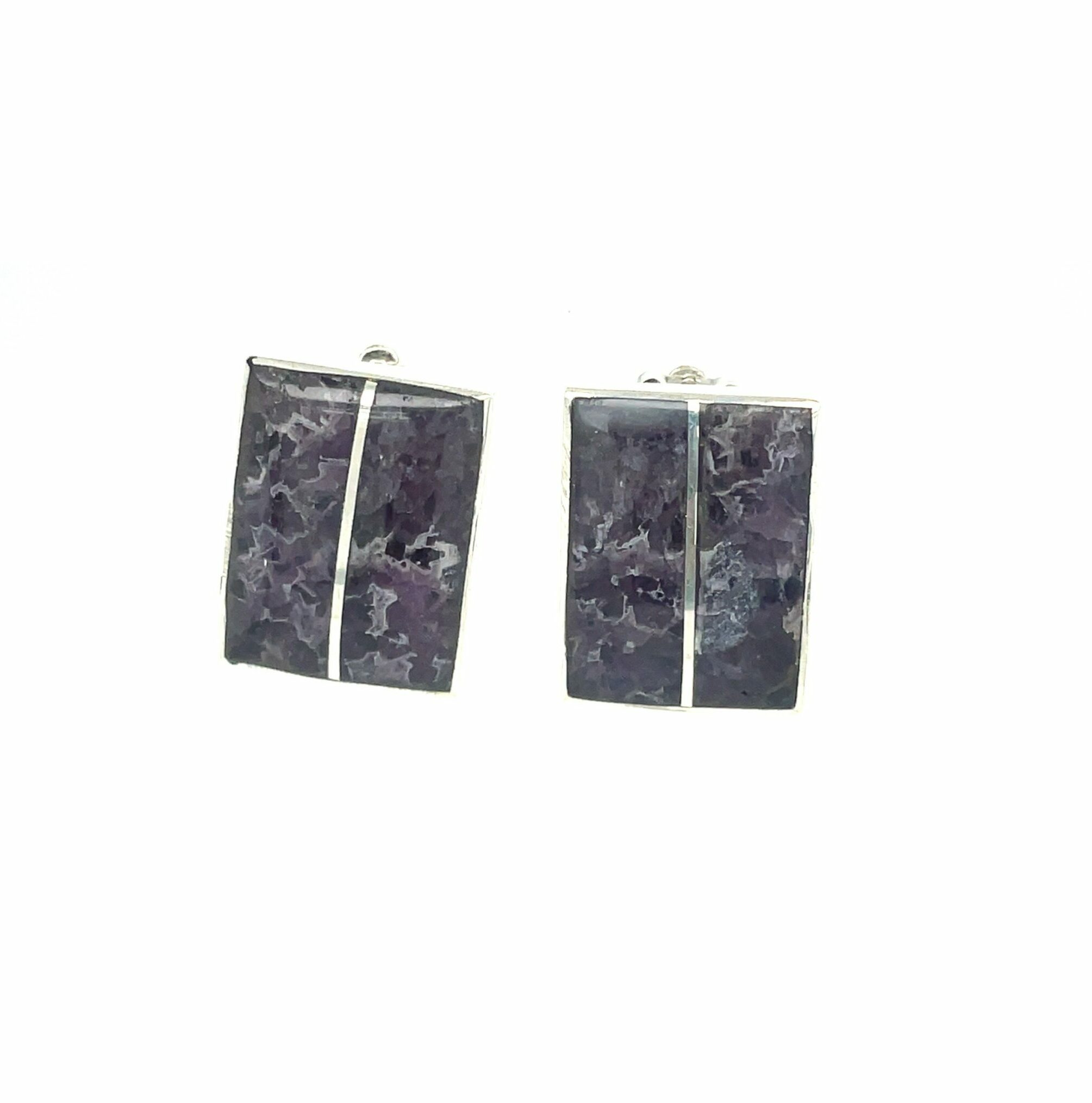 Sterling Silver Amethyst Clip On Earrings