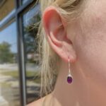 Sterling Silver Amethyst Dangle Earrings