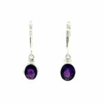 Sterling Silver Amethyst Dangle Earrings