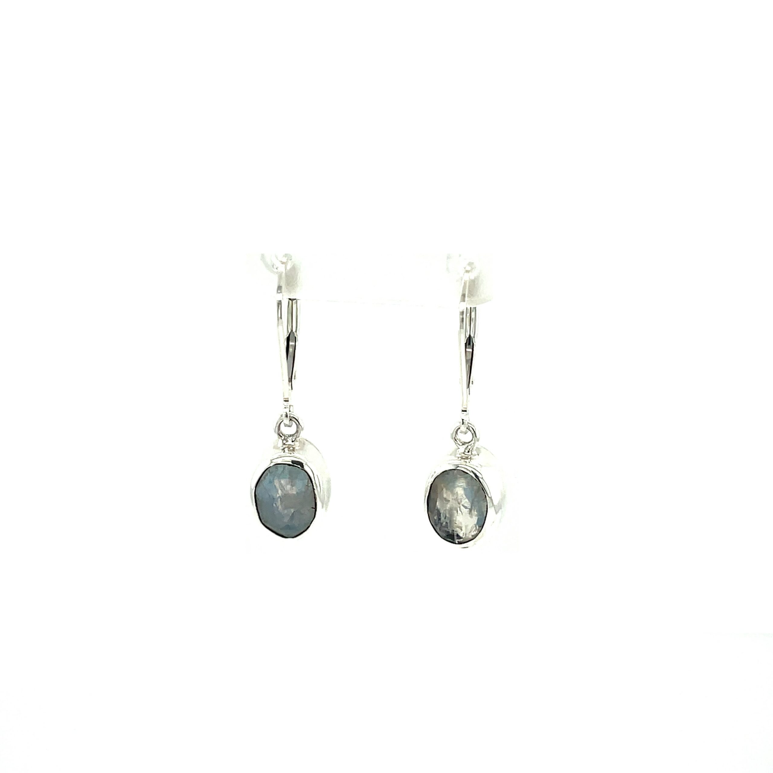 Sterling Silver Moonstone Dangle Earrings