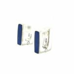 Sterling Silver Lapis Cuff Earrings