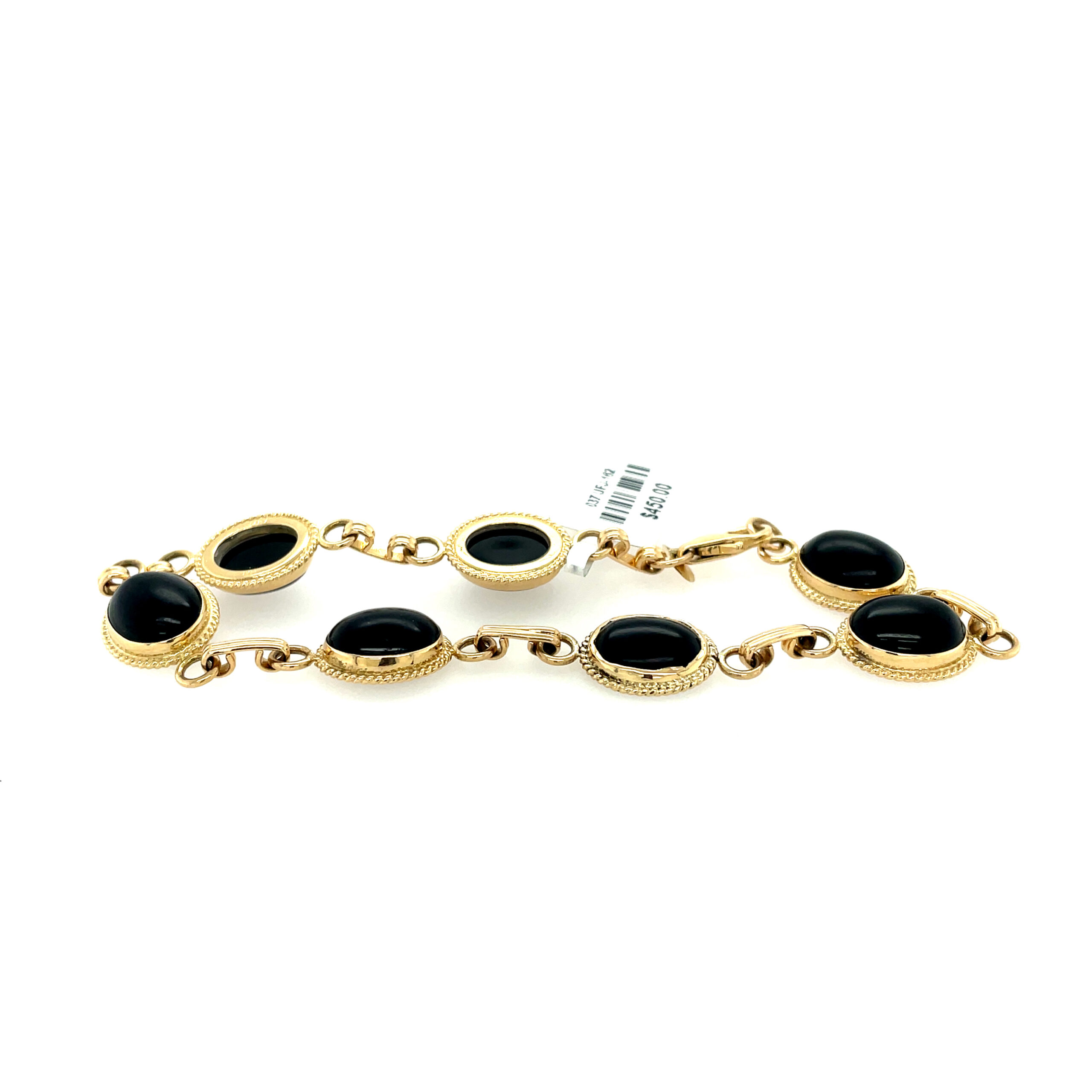 Estate Piece - Gold Onyx Bracelet