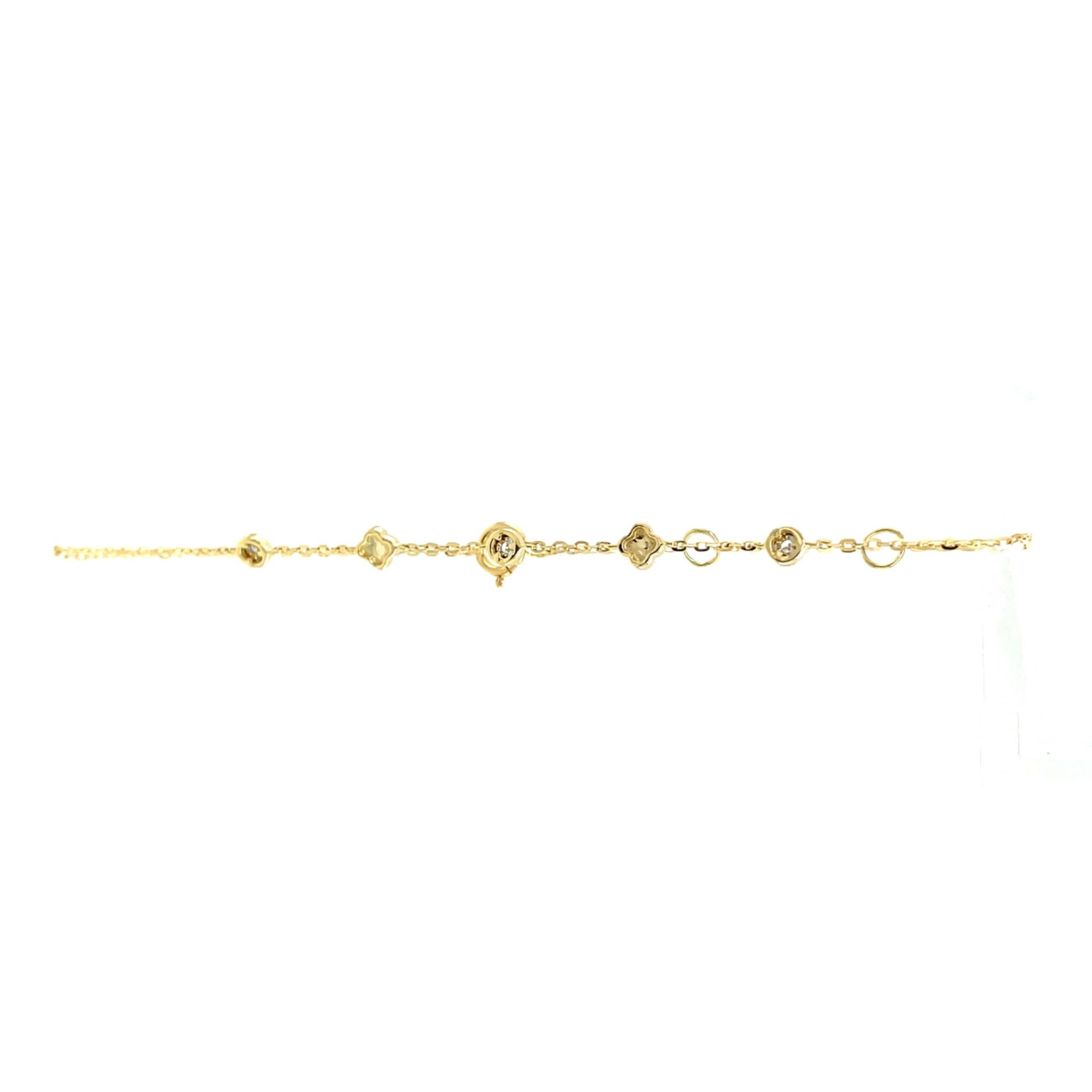 Yellow Gold and Diamond Bracelet