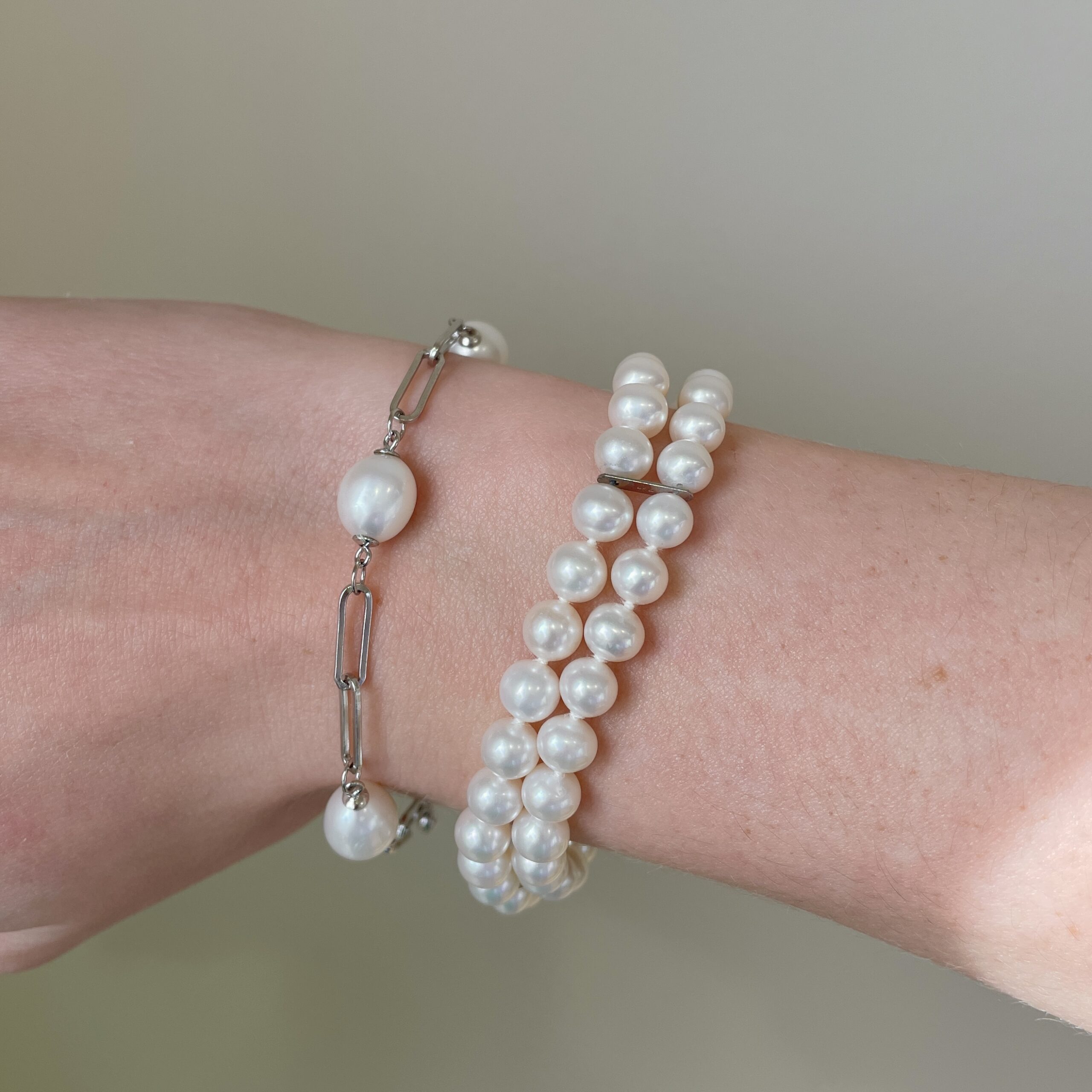 Double Strand Pearl Bracelet