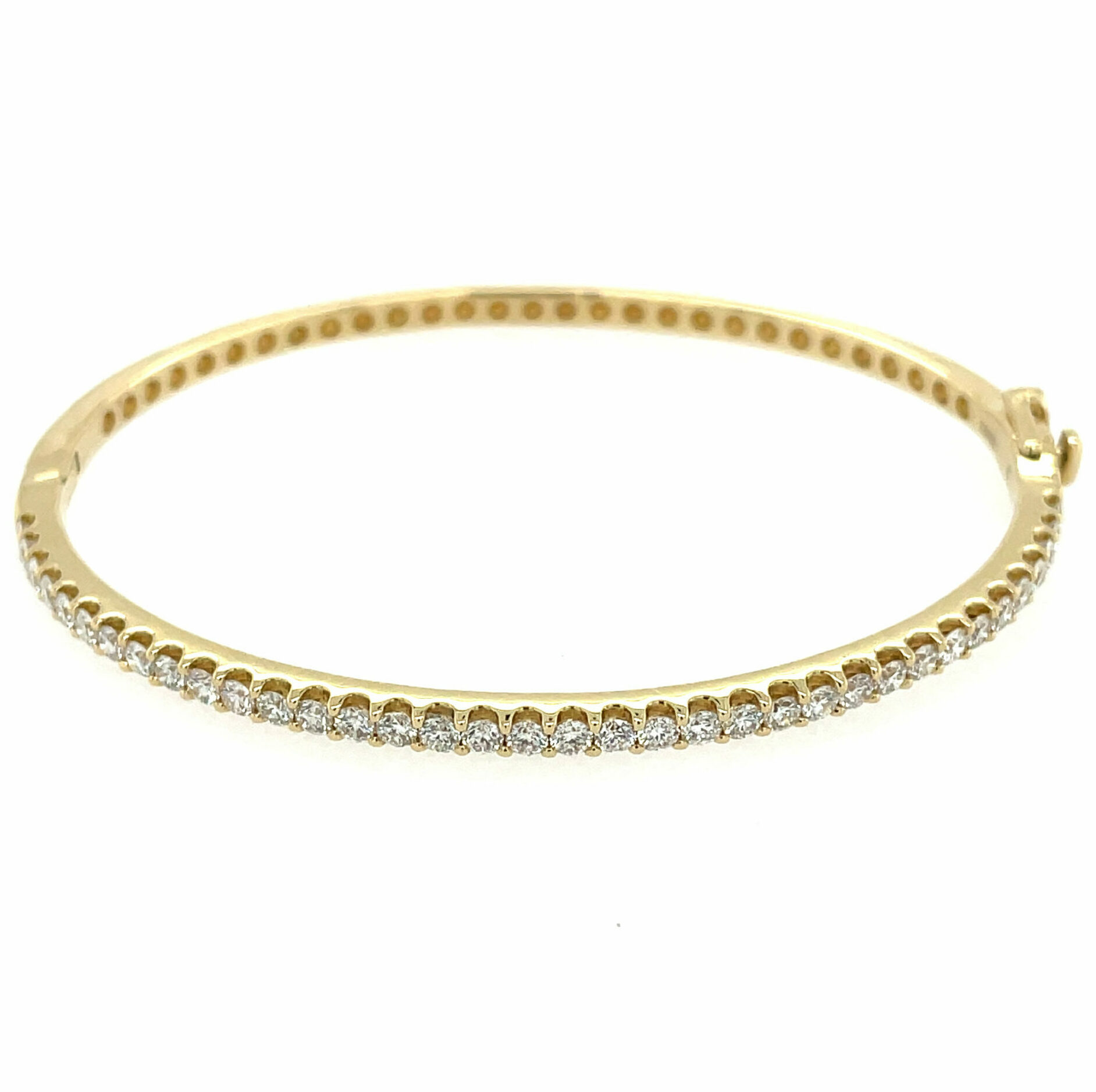 Yellow Gold Diamond Bangle Bracelet